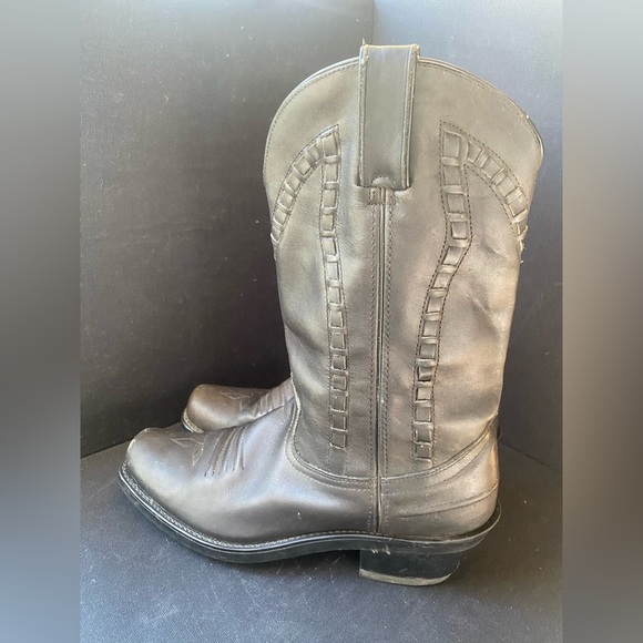 Durango Other - Durango Black Western Leather Boots Y2K 90s Style Festival Boho Casual